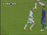 Zidane headbutting Matterazi